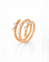 18K Rose Gold Diamond Ring - RA7664