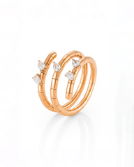 18K Rose Gold Diamond Ring - RA7664