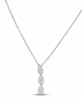 18K White Gold Diamond Necklace - SA2402