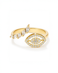 18K Gold Diamond Ring - QA6735