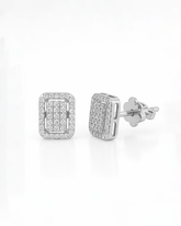 18K White Gold Diamond Earrings - RA9197