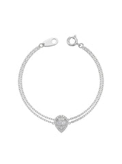 18K White Gold Diamond Bracelet - SA1285