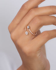 18K Rose Gold Diamond Ring - RA7302