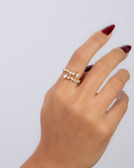 18K Gold Diamond Ring - QA13588