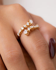 18K Gold Diamond Ring - QA13588