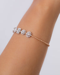 18K Rose Gold Diamond Bangle - RA9080