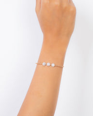 18K Rose Gold Diamond Bangle - RA9085