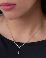 18K Gold Diamond Necklace - RA14319