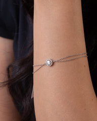 18K White Gold Diamond Bracelet - SA1297