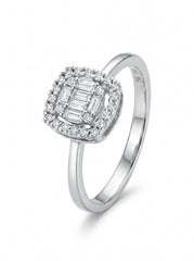 18K White Gold Diamond Ring - SA1290