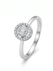 18K White Gold Diamond Ring - SA1298
