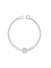 18K White Gold Diamond Bracelet - SA1301