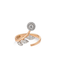18K Rose Gold Diamond Ring - RA5515