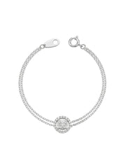 18K White Gold Diamond Bracelet - SA1297