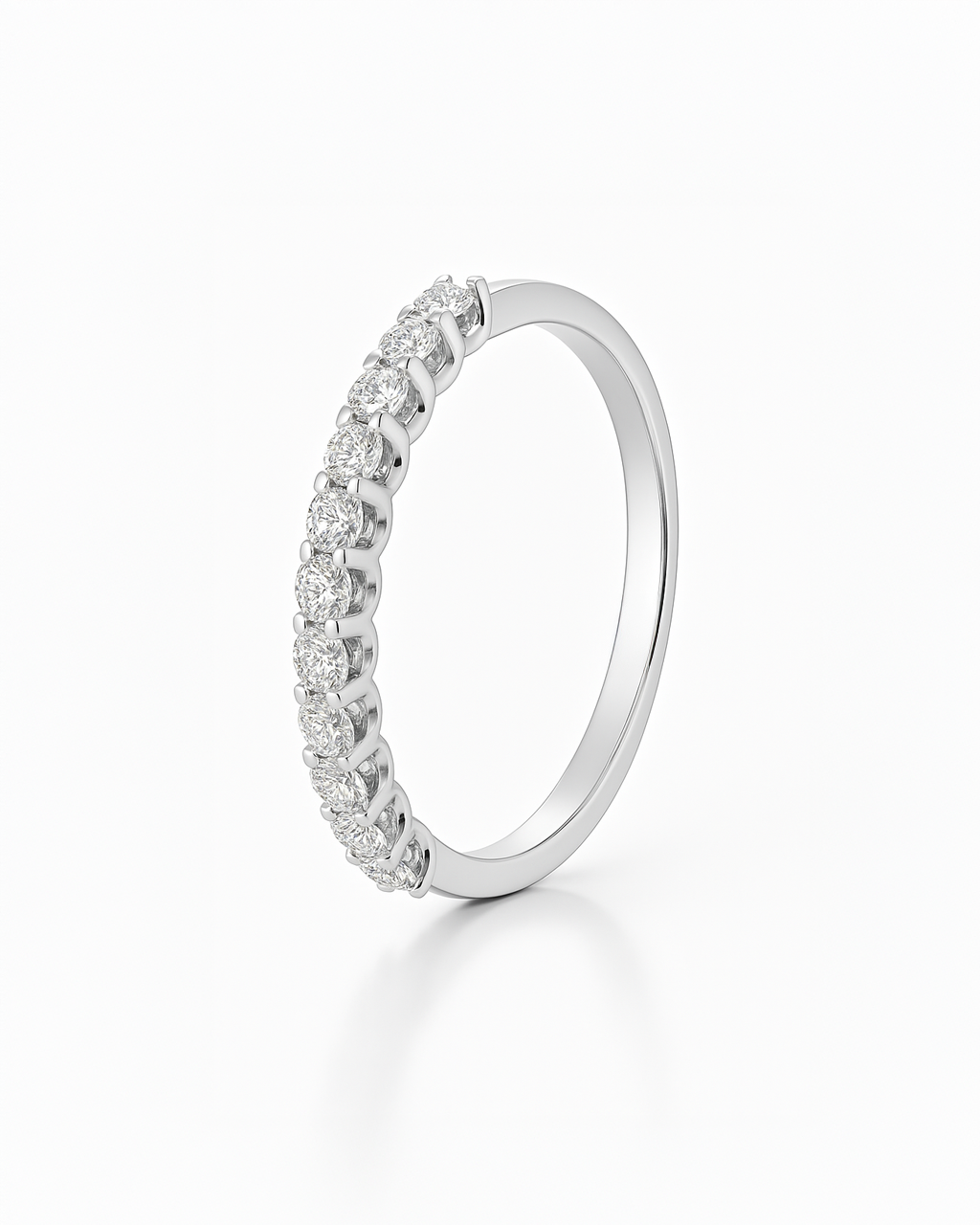 18K White Gold Diamond Ring - RA8098