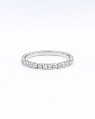 18K White Gold Diamond Ring - RA7827