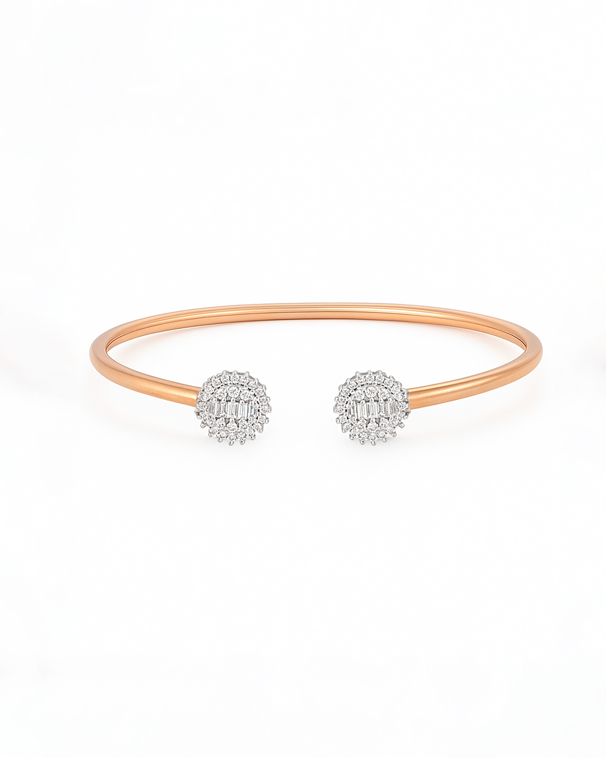 18K Rose Gold Diamond Bangle - RA9264