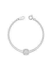 18K White Gold Diamond Bracelet - SA1289