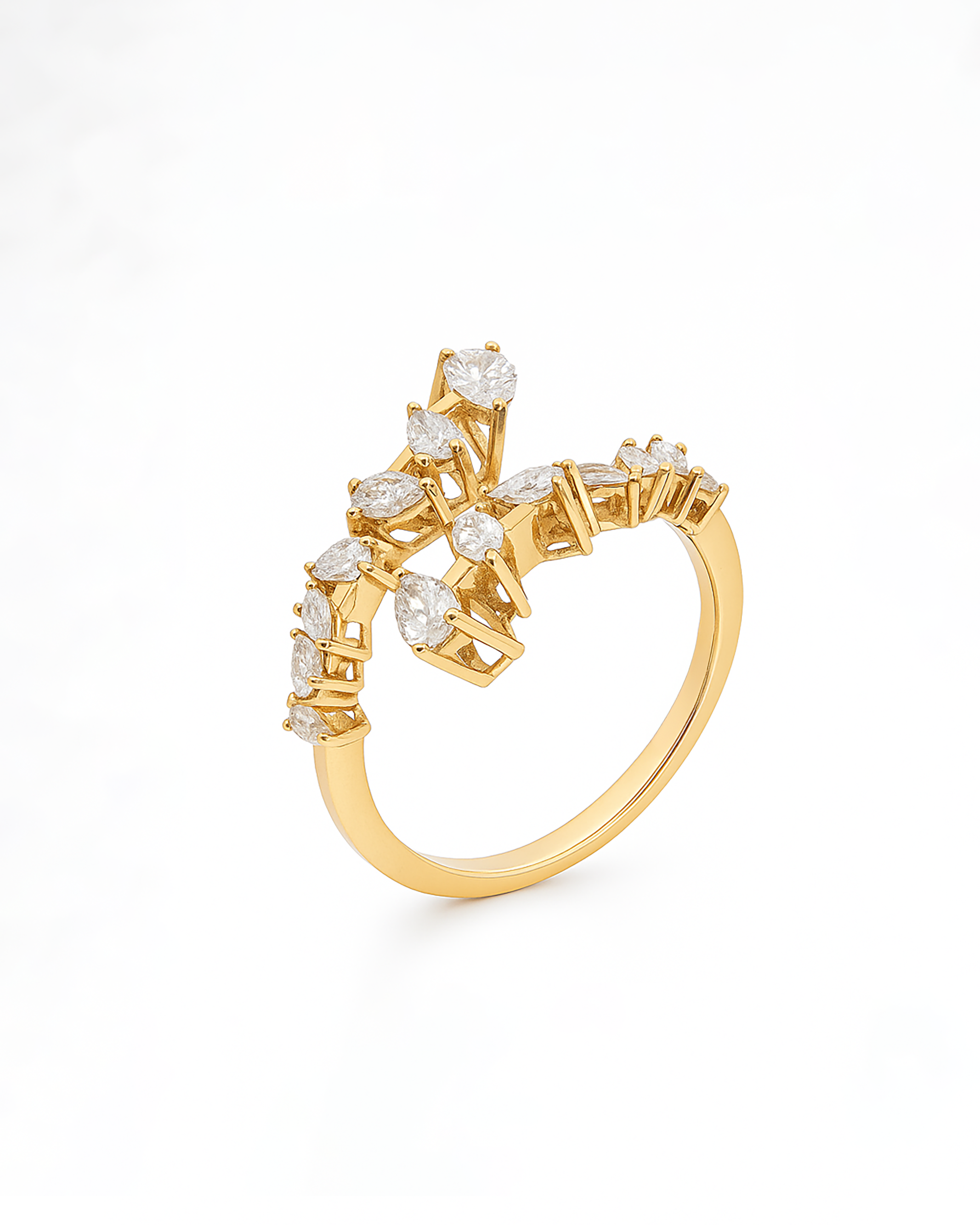 18K Gold Diamond Ring - QA13588