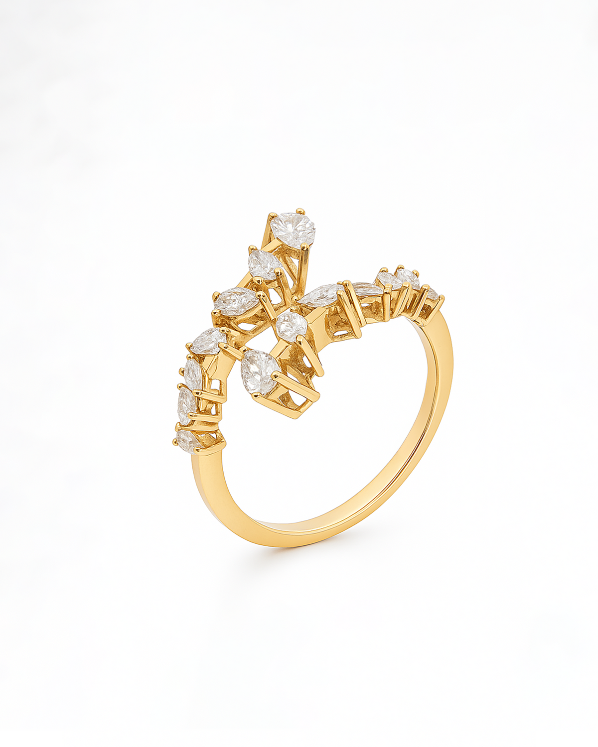 18K Gold Diamond Ring - QA13588