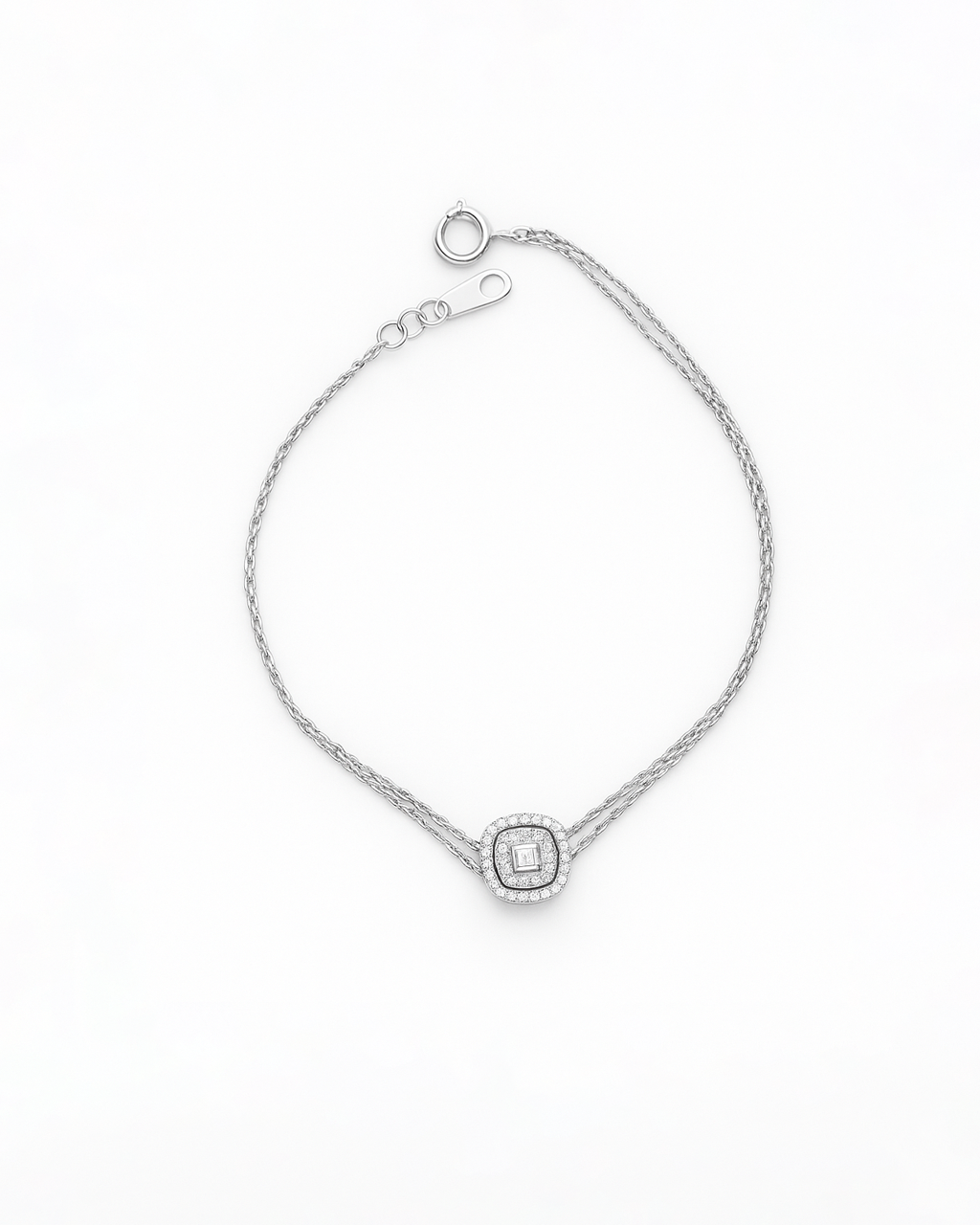 18K White Gold Diamond Bracelet - RA7940