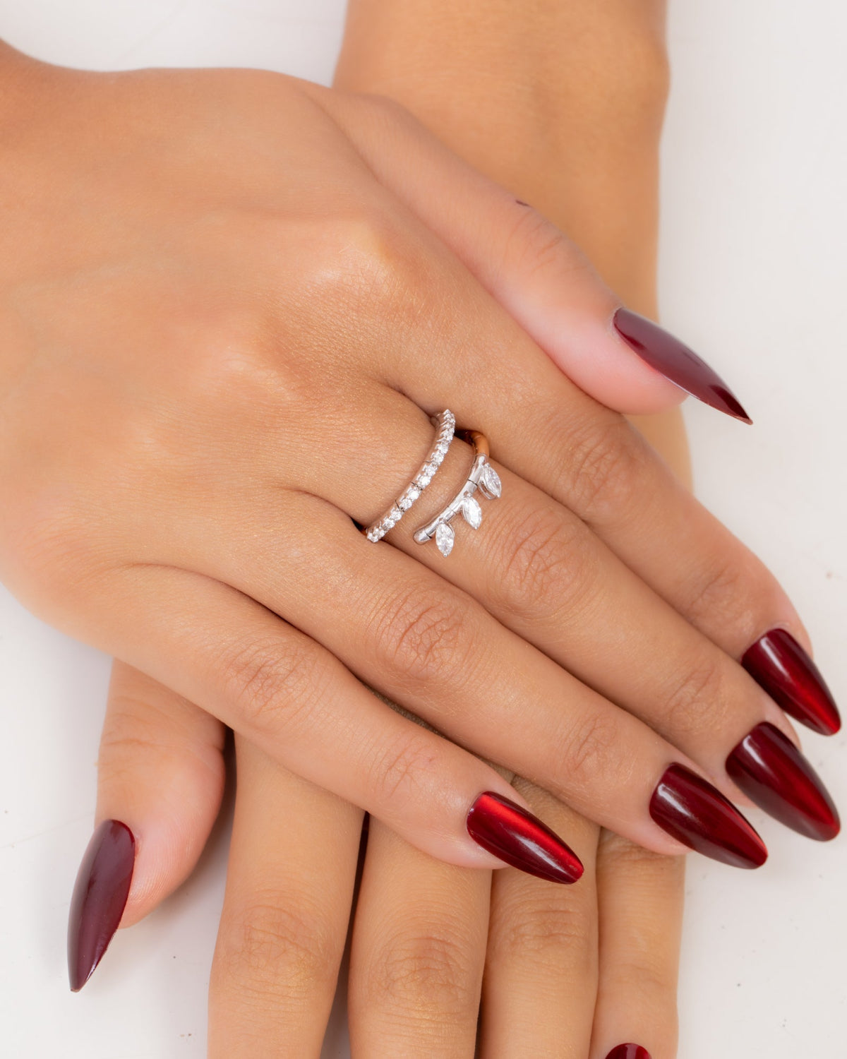 18K Rose Gold Diamond Ring - RA7668