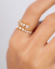 18K Gold Diamond Ring - QA13588
