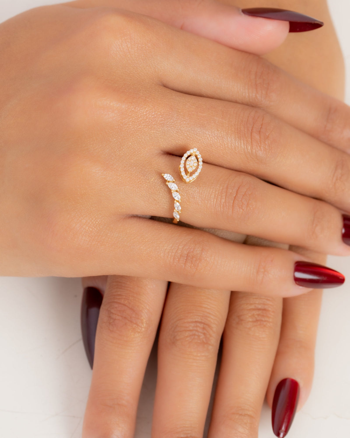 18K Gold Diamond Ring - QA6735