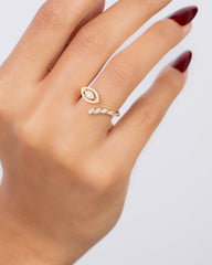 18K Gold Diamond Ring - QA6735