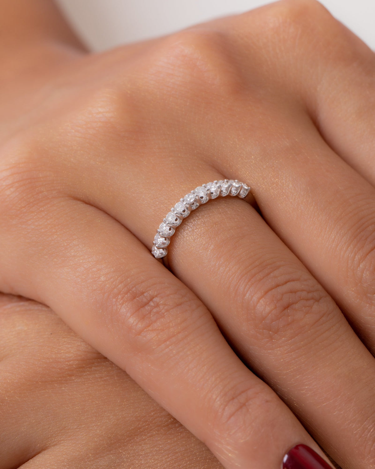 18K White Gold Diamond Ring - RA8098
