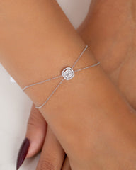 18K White Gold Diamond Bracelet - RA7940