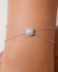 18K White Gold Diamond Bracelet - RA7940