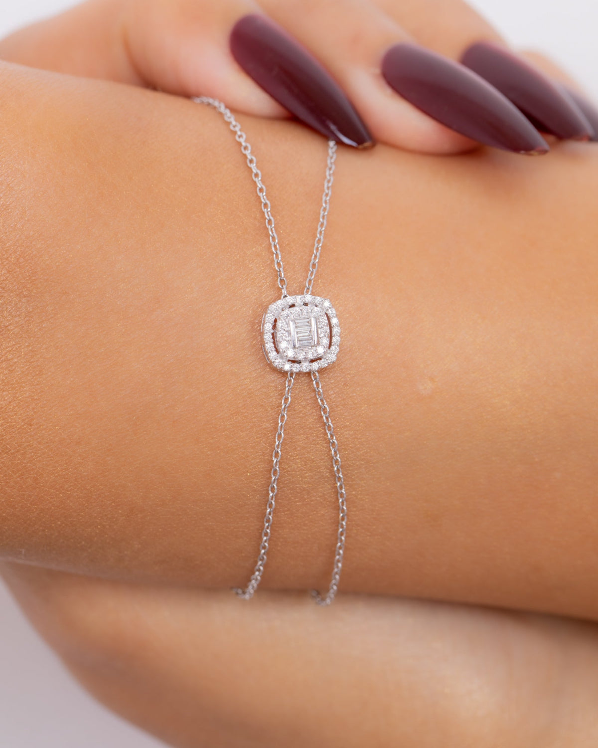 18K White Gold Diamond Bracelet - RA7940