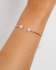 18K Rose Gold Diamond Bangle - RA9264
