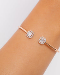 18K Rose Gold Diamond Bangle - RA9257