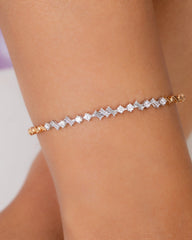 18K Rose Gold Diamond Bangle - QA2297