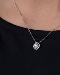 18K White Gold Diamond Necklace- SA1287