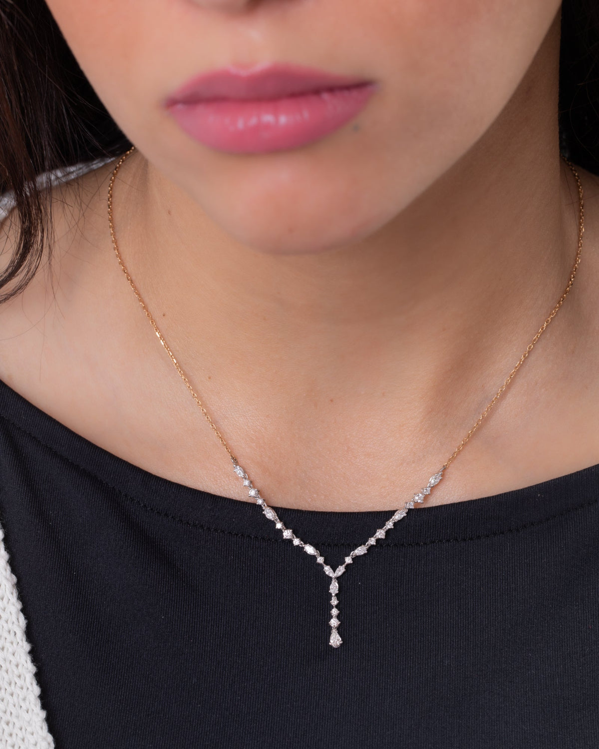 18K Gold Diamond Necklace - RA14319