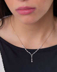 18K Gold Diamond Necklace - RA14319